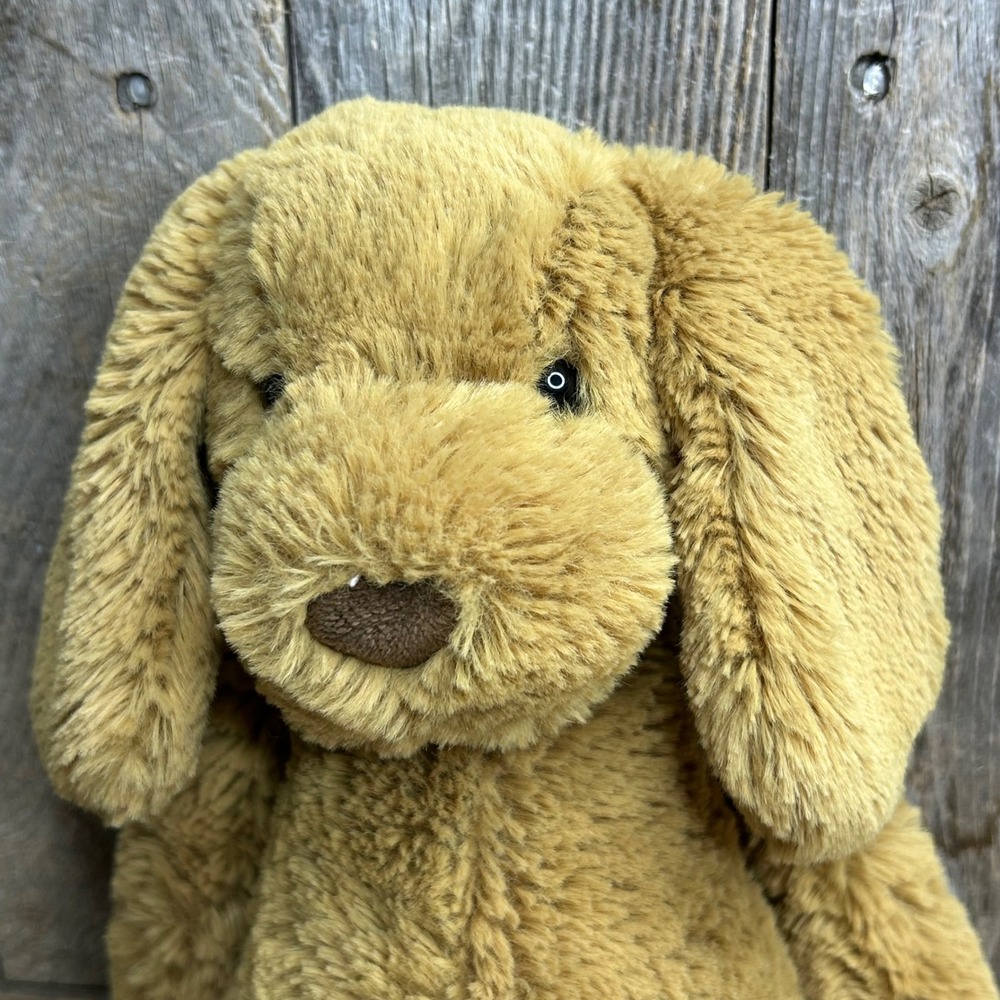 Jellycat London Bashful Toffee Puppy Dog Plush Soft Toy 12 Inch Golden Brown